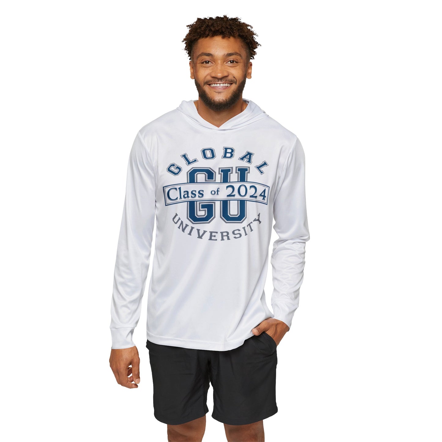 Men's Sports Warmup Hoodie White