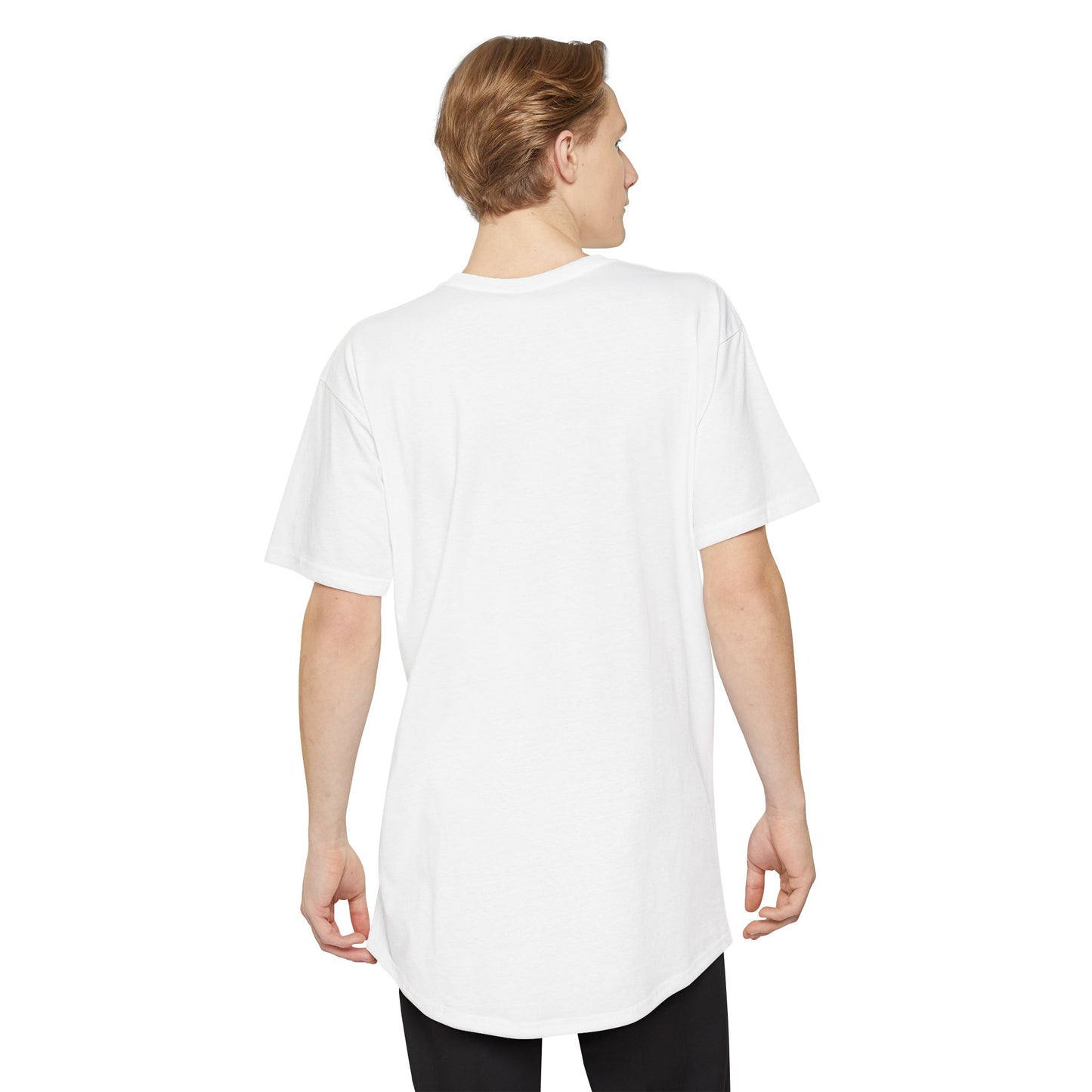 GLOBALU Logo Longline Tee — Minimal Urban Graphic T-Shirt