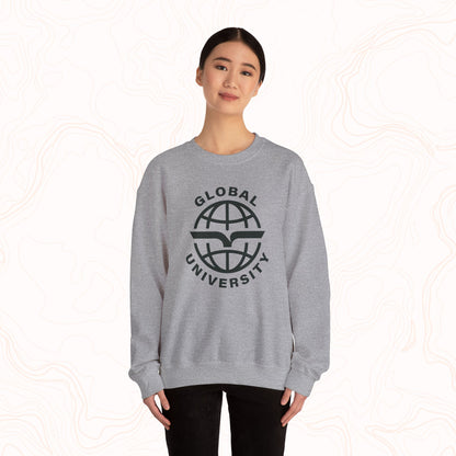Global University Crewneck Sweatshirt — College Logo Pullover
