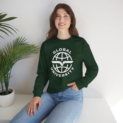 Global University Crewneck Sweatshirt — College Logo Pullover