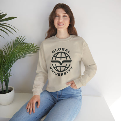 Global University Crewneck Sweatshirt — College Logo Pullover