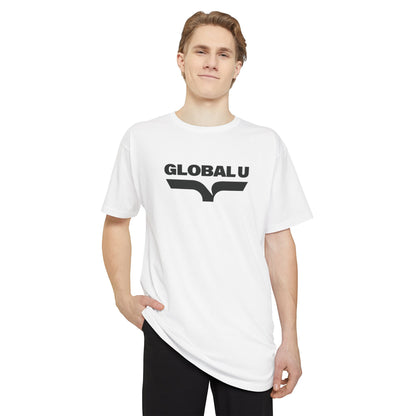 GLOBALU Logo Longline Tee — Minimal Urban Graphic T-Shirt