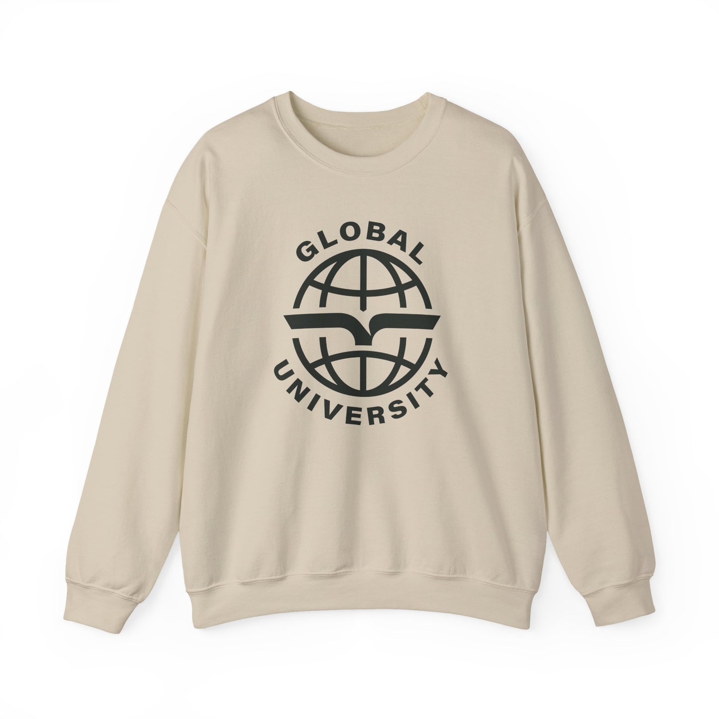 Global University Crewneck Sweatshirt — College Logo Pullover