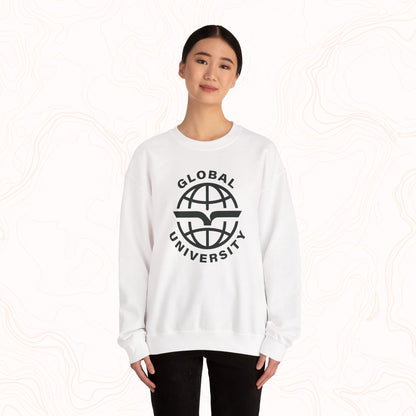 Global University Crewneck Sweatshirt — College Logo Pullover