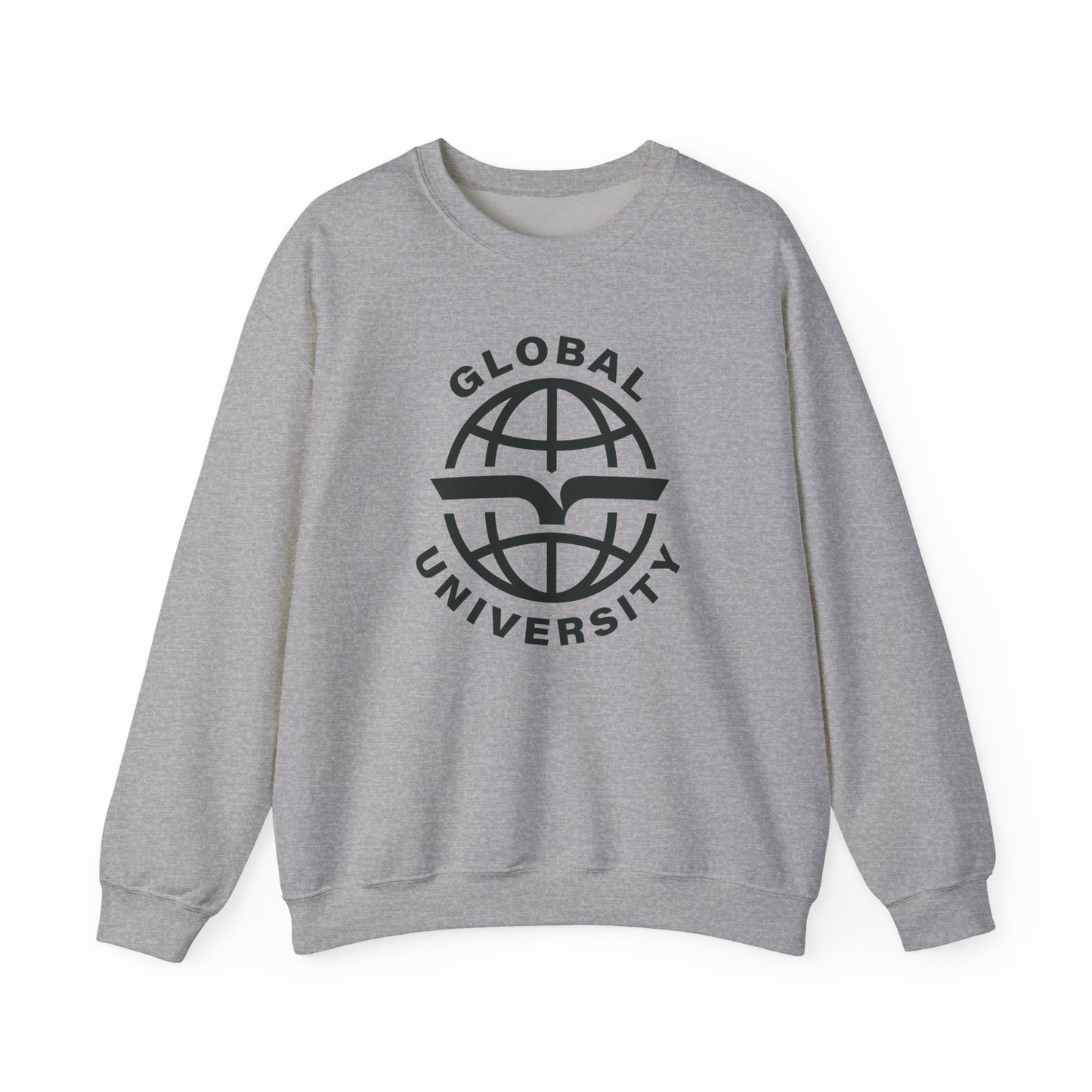 Global University Crewneck Sweatshirt — College Logo Pullover