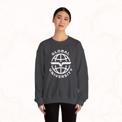 Global University Crewneck Sweatshirt — College Logo Pullover