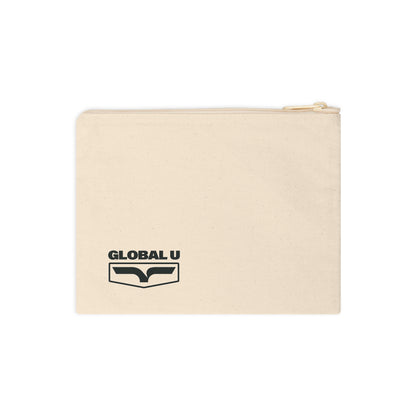 Canvas Zipper Pouch — Global U Logo Accessory Case