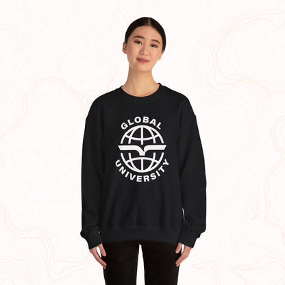 Global University Crewneck Sweatshirt — College Logo Pullover